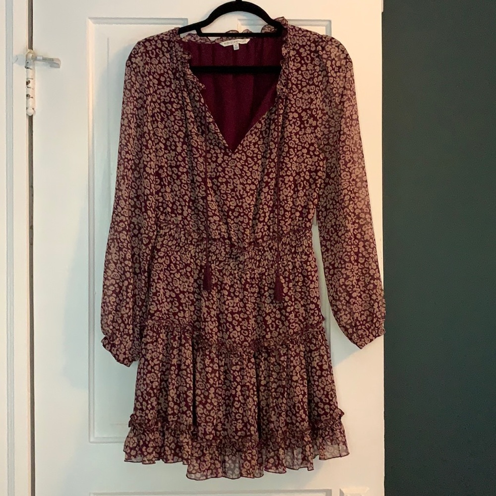 Rebecca Minkoff Tiered Leopard Dress